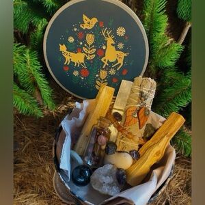 Crystals and Sage Gift Basket